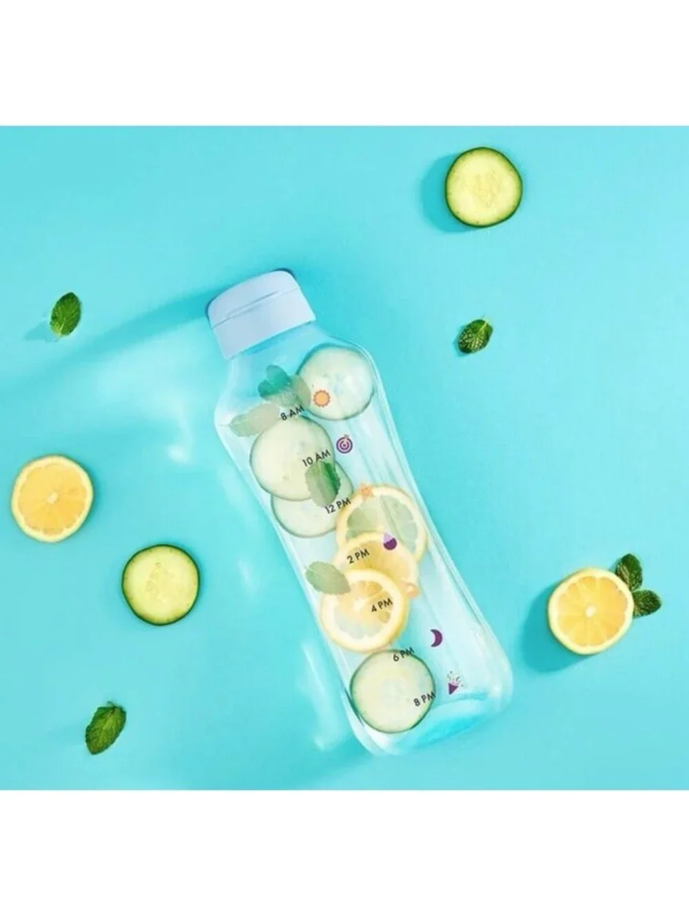 Tupperware AquaVibe 67 oz. (2 Liter) Water Bottle Daily Hydration Reminder